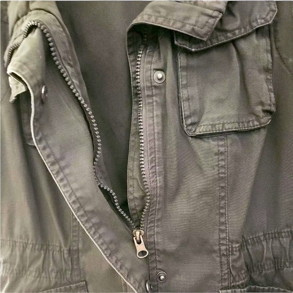 Cargo Vest Jacket Waistcoats Sleeveless Outerwear Drawstring‎ Vest with Pockets - Picture 5 of 6
